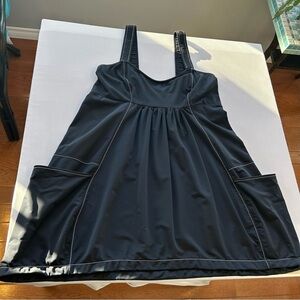 Tara Vao Lightweight Sleeveless Tunic Oversized Side Pockets Loose Flowy Size M